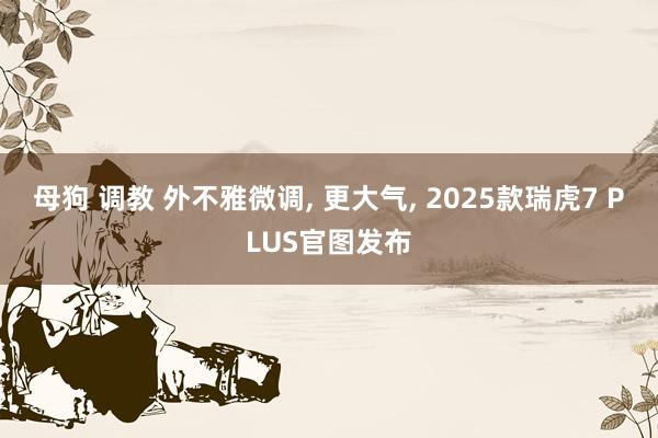 母狗 调教 外不雅微调， 更大气， 2025款瑞虎7 PLUS官图发布