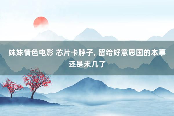 妹妹情色电影 芯片卡脖子, 留给好意思国的本事还是未几了