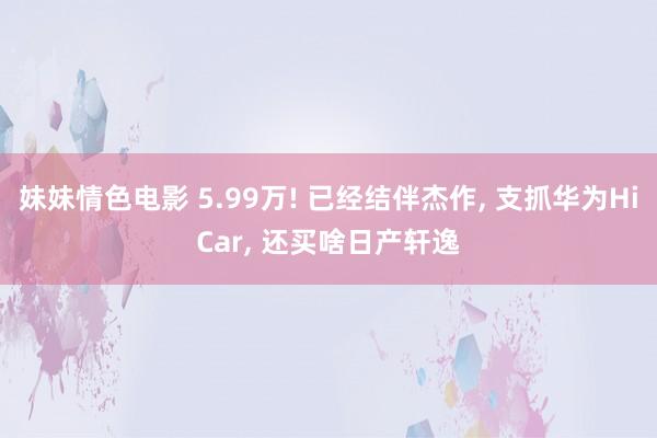 妹妹情色电影 5.99万! 已经结伴杰作, 支抓华为HiCar, 还买啥日产轩逸