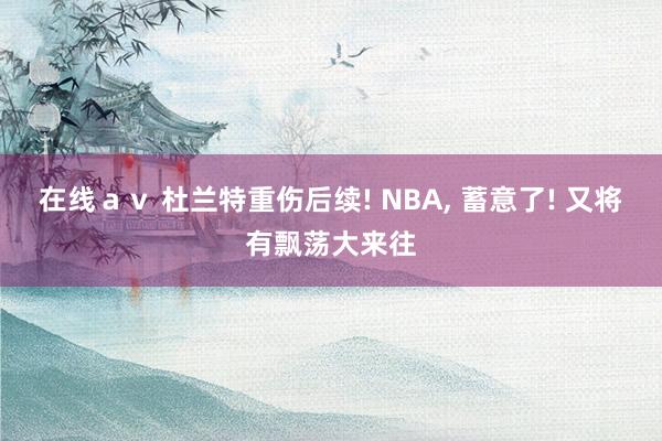 在线ａｖ 杜兰特重伤后续! NBA, 蓄意了! 又将有飘荡大来往