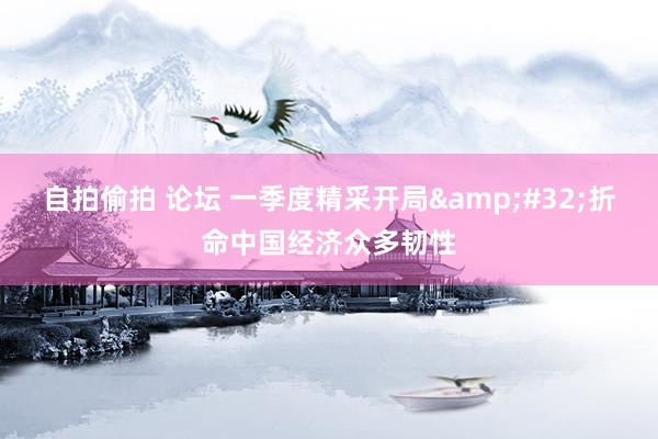 自拍偷拍 论坛 一季度精采开局&#32;折命中国经济众多韧性