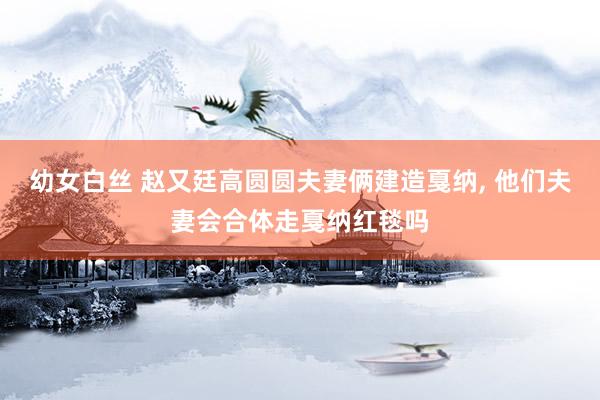 幼女白丝 赵又廷高圆圆夫妻俩建造戛纳， 他们夫妻会合体走戛纳红毯吗